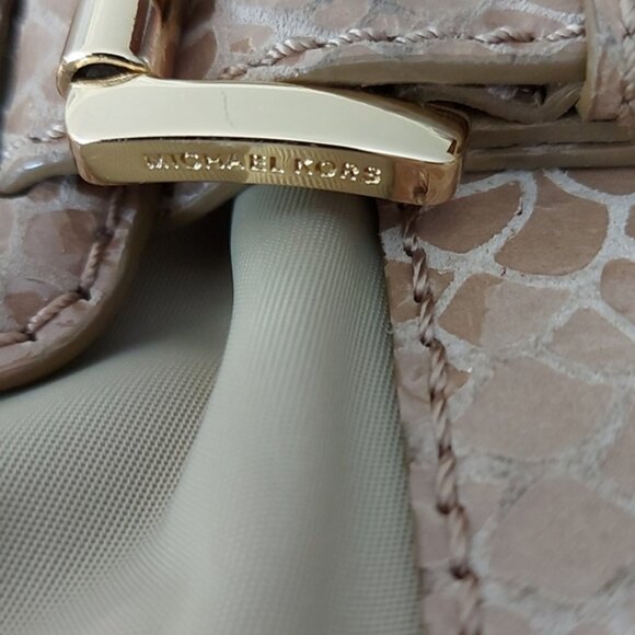 Michael Michael Kors nylon and leather satchel curved shoulder bag - Picture 7 of 7